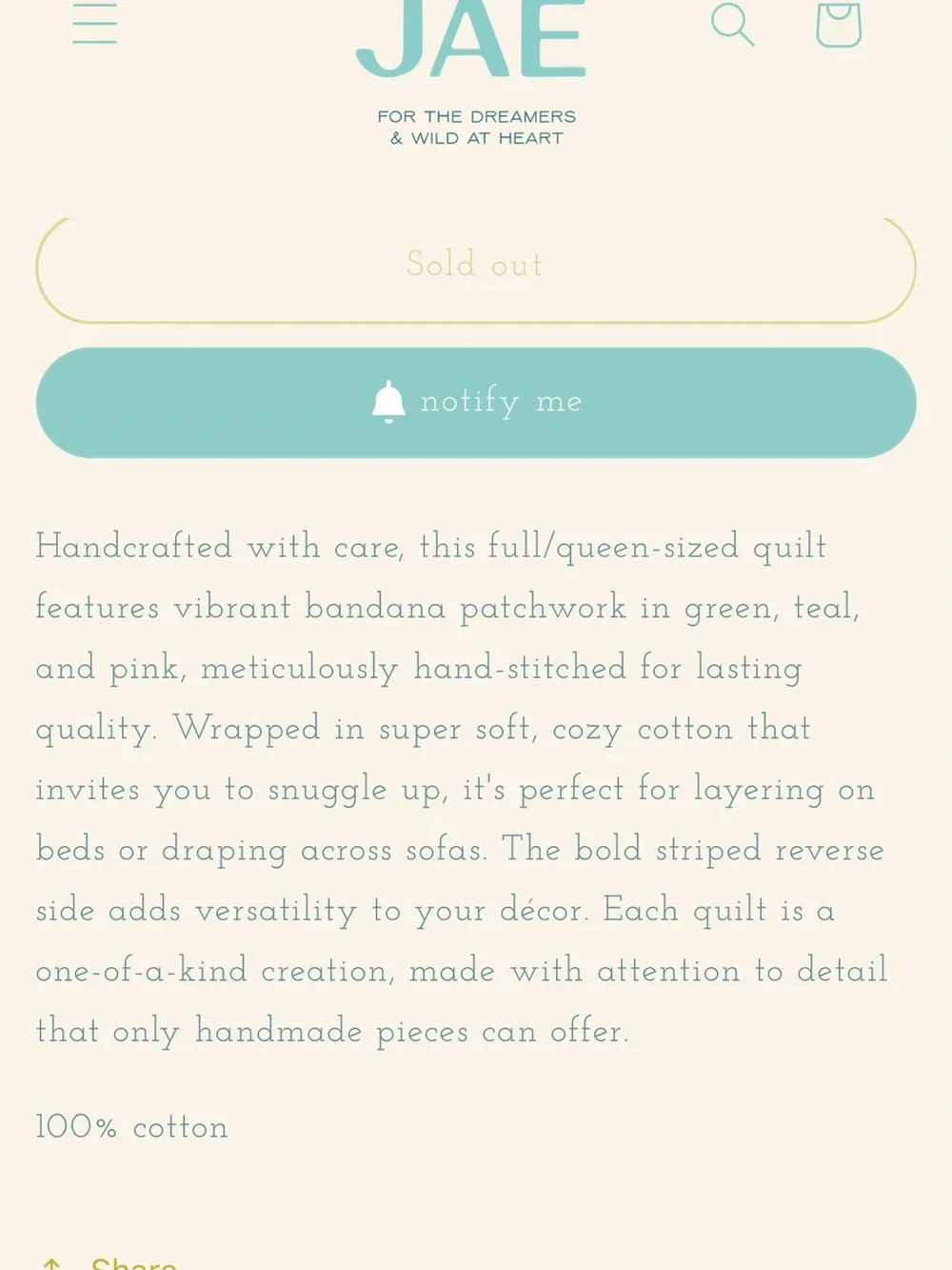 Maddy Jae handcrafted care